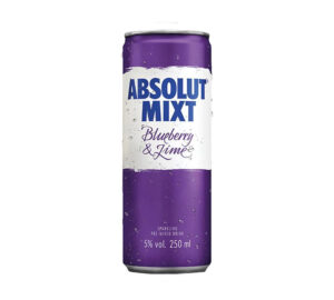 Absolut Mixt Blueberry & Lime Mixed Vodka Drink 250ml