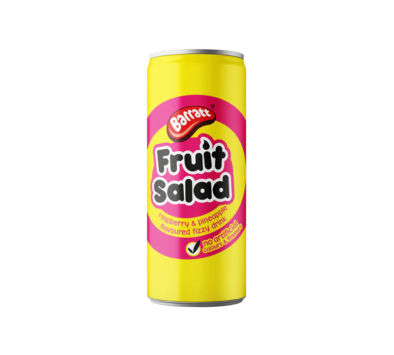Barratt Fruit Salad Raspberry & Pineapple Soda 250ml