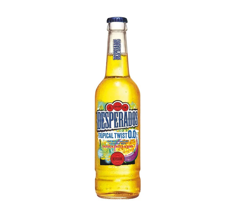 Desperados Tropical Twist 0.0 Alcohol Free Passionfruit & Lime 400ml