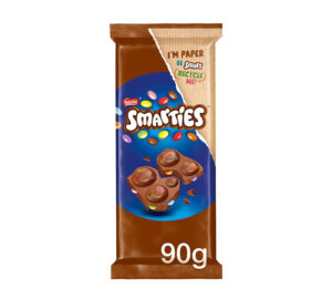 Smarties Milk Chocolate Sharing Block Bar 90g