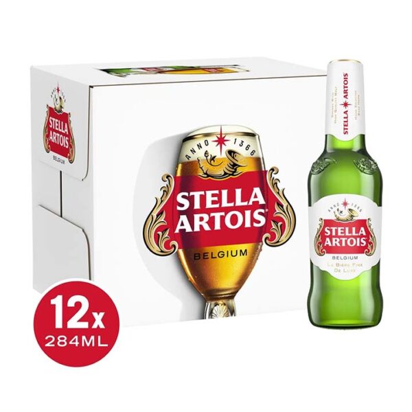 Stella Bottles 12 Pack 284ml 28.4cl