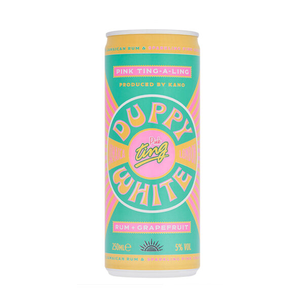 Duppy Share Pink Ting-A-Ling Sparkling Grapefruit Rum Cocktail 250ml RTD Can