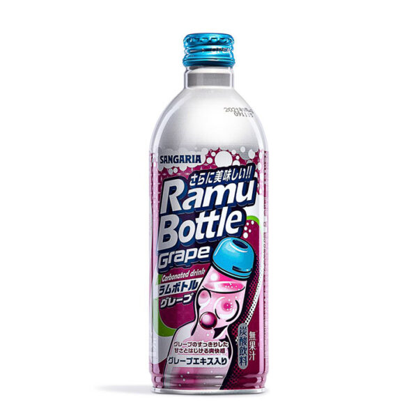 Sangaria Ramu Carbonated Grape 500ml Bottle (China)