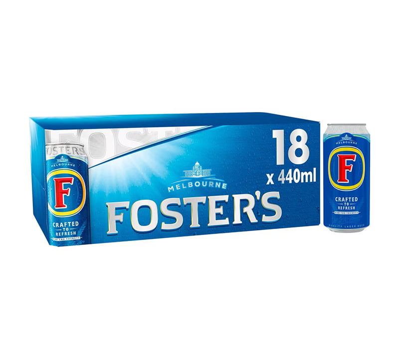 Foster's Lager Beer Cans 18 x 440ml