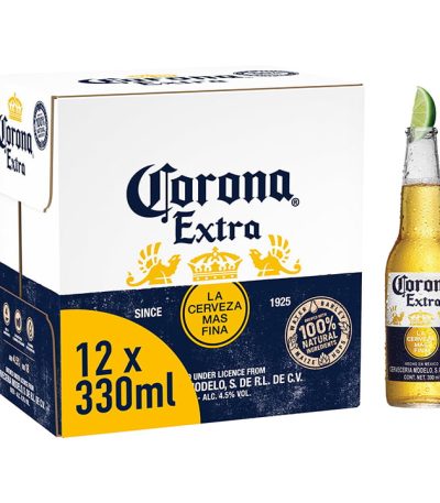 Corona Extra Premium Lager Beer Bottles 12x330ml